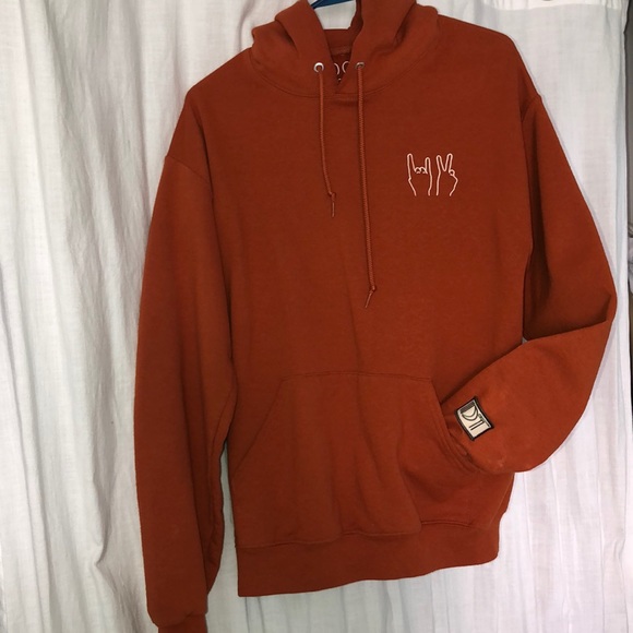 orange dolan twins hoodie